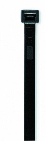 181864, Tear-off cable tie, Nylon, Black, 3.6 cm, 88 N, 14 cm