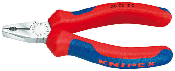 Knipex 08 05 110. Type: Lineman's pliers, Cutting length: 1 cm, Material: Chromium-vanadium steel. Length: 11 cm, Weight: 85 g