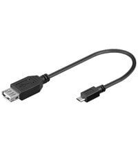 Goobay 0.2m USB 2.0 A/Micro-B USB cable USB A Micro-USB B Black