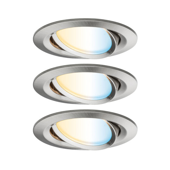 Nova Plus, Smart lighting spot, Brushed steel, ZigBee, LED, Multi, 2700 K