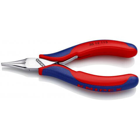 Knipex 35 12 115 SB. Type: Needle-nose pliers, Jaw width: 4 mm, Jaw length: 2.25 cm. Length: 11.5 cm, Weight: 94 g