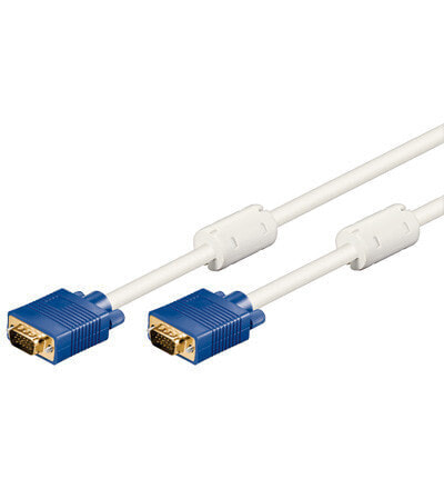 Goobay CAK XGA SVGA 1000 15M/15M BEIGE 10m. Cable length: 10 m, Connector 1: VGA (D-Sub), Connector 2: VGA (D-Sub)