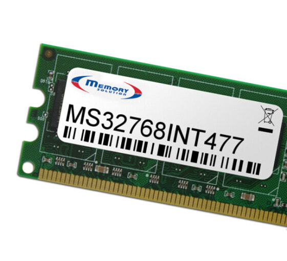 Memory Solution MS32768INT477. Component for: PC/server, Internal memory: 32 GB