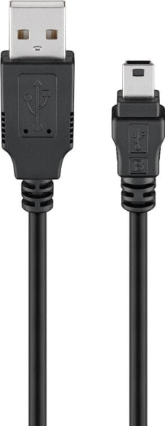 Goobay 45740 USB cable 1 m USB 2.0 USB A Mini-USB B Black