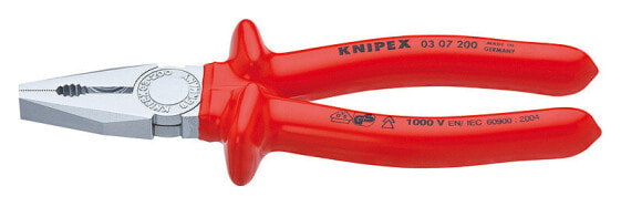 Knipex 03 07 180. Type: Lineman's pliers, Material: Steel, Handle material: Plastic. Length: 18 cm, Weight: 285 g