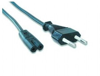 Gembird PC-184/2 power cable Black 1.8 m Power plug type C C8 coupler