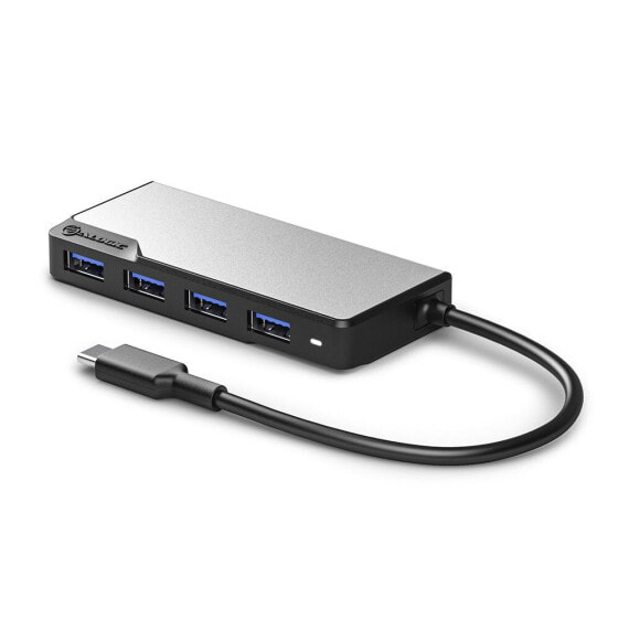 ALOGIC UCFUUA-SGR interface hub USB 3.2 Gen 1 (3.1 Gen 1) Type-C 5000 Mbit/s Black, Silver