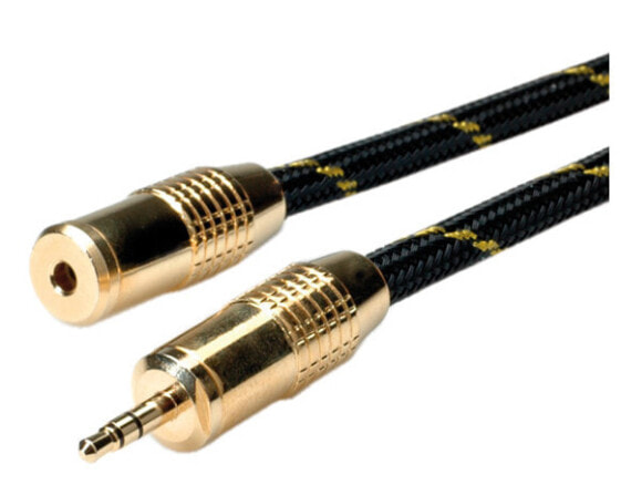 ROLINE GOLD 3.5mm Audio Extension Cable, Male - Female 2.5m