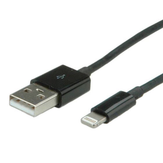 Value Lightning to USB cable for iPhone, iPod, iPad 1 m. Cable length: 1 m, Connector 1: Lightning, Connector 2: USB A