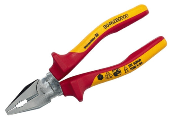 Weidmüller KBZ 200, Lineman's pliers, Abrasion resistant, Stainless steel, Red/Yellow, 200 mm, 20 cm