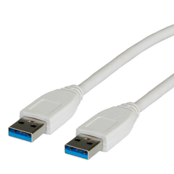 ROLINE USB 3.0, Type A-A, 3.0M USB cable 3 m USB A White