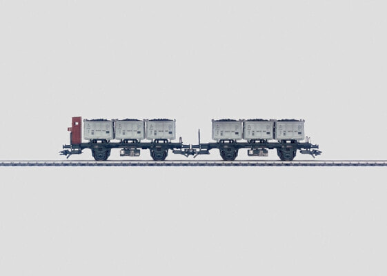 Märklin Container Transport Car Set, Boxcar, Märklin, 15 yr(s), 2 pc(s), Gray, HO (1:87)