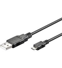 Goobay USB micro-B 060, 0.60m USB cable 0.6 m Micro-USB B USB A Black