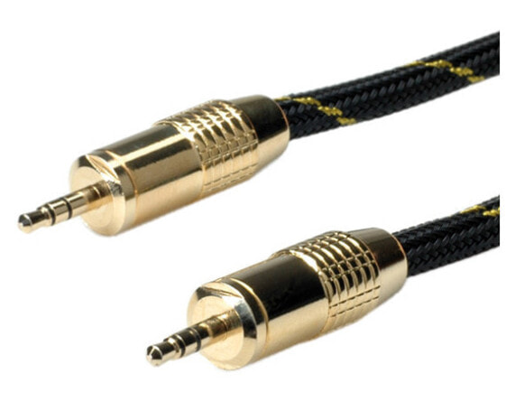 ROLINE 11.88.4285 audio cable 5 m 3.5mm Black, Gold