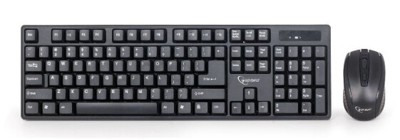Gembird KBS-W-01 keyboard RF Wireless QWERTY English Black