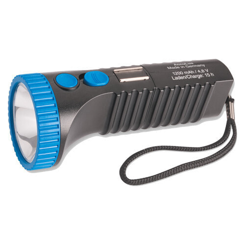AccuLux PowerLux LED, Hand flashlight, Black,Blue, Plastic, Buttons, LED, 1 lamp(s)