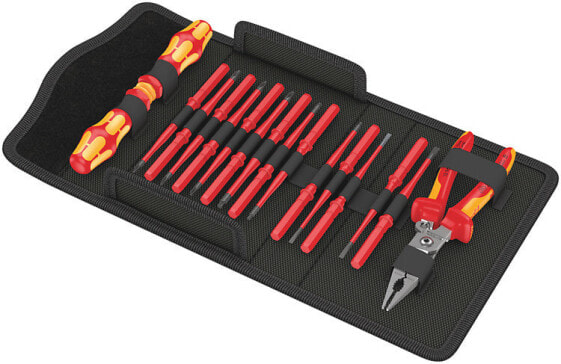 Wera 05136027001. Width: 264 mm, Length: 7.5 cm, Height: 169 mm. Handle colour: Red/Yellow, Case colour: Black