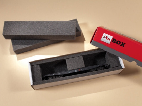 Foam rubber inserts for Au-BOXes, 200 x 45 x 30 mm, 0.025 kg