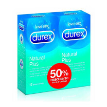 Condoms DUREX Natural Plus Duplo 12 Units