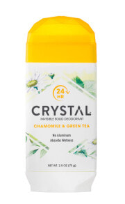 Deodorants Crystal Invisible Solid Deodorant Chamomile & Green Tea -- 2.5 oz