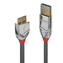 Cables & Interconnects Lindy 36658 USB cable 2 m USB 3.2 Gen 1 (3.1 Gen 1) USB A Micro-USB B Grey