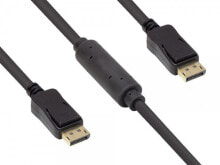 Wires, cables Alcasa 4810-200G DisplayPort cable 20 m Black