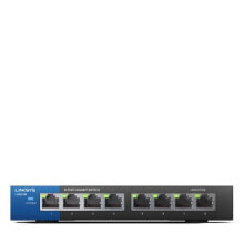 Routers and Switches Linksys LGS108 Unmanaged Gigabit Ethernet (10/100/1000) Black, Blue