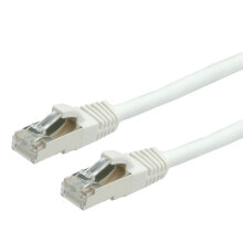 Cables or Connectors for Audio and Video Equipment Value S/FTP Patch Cord Cat.6, halogen-free, white, 1m
