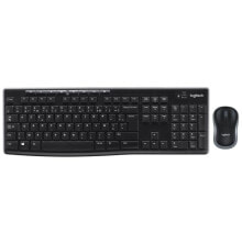 Keyboards and Mouse Kits Logitech MK270 keyboard RF Wireless AZERTY French Black