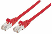 Cables or Connectors for Audio and Video Equipment Intellinet Network Patch Cable, Cat7 Cable/Cat6A Plugs, 5m, Red, Copper, S/FTP, LSOH / LSZH, PVC, RJ45, Gold Plated Contacts, Snagless, Booted, Polybag
