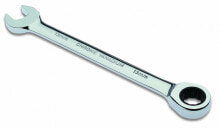 Open-end Cap Combination Wrenches 112513, 13 mm, Chrome, Chromium-vanadium steel, Chrome, Glossy, 15°