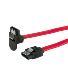 Wires, cables ROLINE Internal SATA 6.0 Gbit/s Cable, angled, with Latch 0.5 m