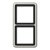 Sockets, switches and frames JUNG CD 582 PT. Product colour: Platinum, Material: Aluminium, Design: Screwless. Width: 81 mm, Height: 152 mm
