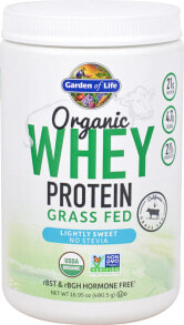 Whey Protein Garden of Life Organic Whey Protein Grass Fed Lightly Sweet -- 12 Servings
