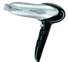 Hair Dryers And Hot Brushes Grundig HD 6080, Black,Silver, 1.8 m, 2200 W, 230-240 V, 50 Hz