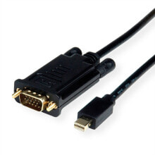 Wires, cables ROLINE 11.04.5976 1.5 m Mini DisplayPort VGA (D-Sub) Black