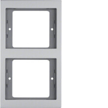 Sockets, switches and frames Berker 13237003. Product colour: Aluminium, Material: Aluminium, Finish type: Matte