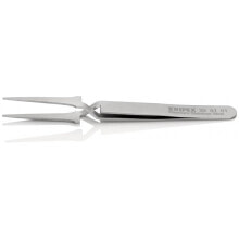 Tweezers Knipex 92 91 01, Stainless steel, Stainless steel, Flat, Straight, 13 g, 10 mm