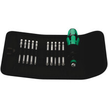 Screwdriver Kits Wera Kraftform Kompakt 41. Handle colour: Black/Green, Case colour: Black