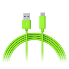 Cables & Interconnects XLayer 214348, 1 m, USB A, USB C, 3.2 Gen 1 (3.1 Gen 1), 5000 Mbit/s, Green