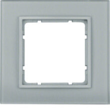 Sockets, switches and frames Berker 10116414. Product colour: Aluminium, Material: Glass, Finish type: Glossy