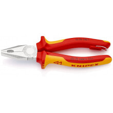 Pliers And Pliers Knipex 03 06 180 T, Side-cutting pliers, Chrome,Metal, Plastic, Red/Yellow, 55 mm, 18 cm