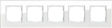 Sockets, switches and frames Esprit Glas. Product colour: White, Design: Screwless. Width: 95 mm, Height: 380.2 mm, Thickness: 9.85 mm