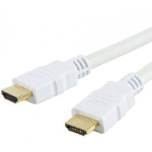 Cables & Interconnects Techly 5m High Speed ​​HDMI Cable with Ethernet A/A M/M White ICOC HDMI-4-050WH