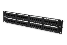 Cables & Interconnects Digitus CAT 6, Cl. E. Connector(s): RJ-45. Product colour: Black, Material: Galvanized steel,SECC,Steel, Mounting: Rack mounting
