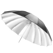 Flash Accessories Walimex 18695 photo studio reflector Umbrella Black, Silver, Transparent, White
