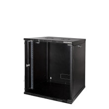 Rack Cases 19" SOHO Wallmount Cabinet 12U, 550 mm depth, black, assembled