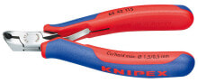 Pliers and side cutters Knipex 64 42 115. Type: End-cutting pliers, Material: Steel, Handle colour: Blue/Red. Length: 11.5 cm, Weight: 69 g