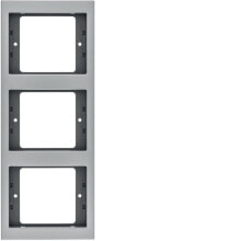 Sockets, switches and frames Berker 13337003. Product colour: Aluminium, Material: Aluminium, Design: Conventional