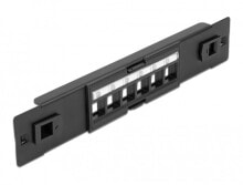 Accessories for telecommunications cabinets and racks DeLOCK 66819. Product colour: Black, Rack capacity: 1U. Width: 44 mm, Height: 12 mm, Depth: 254 mm